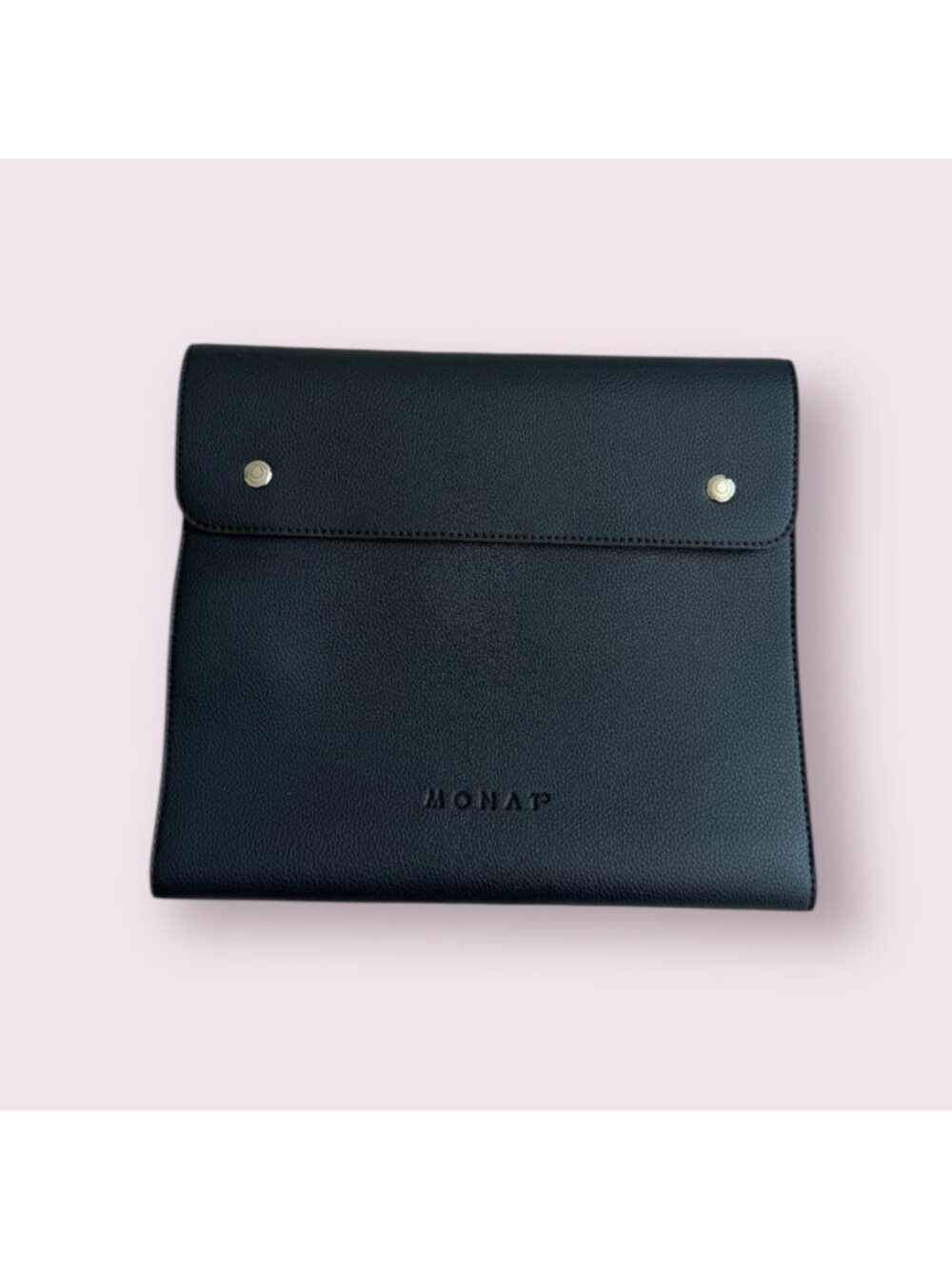 MONAT Navy Blue Vegan Leather Padfolio Travel Portfolio